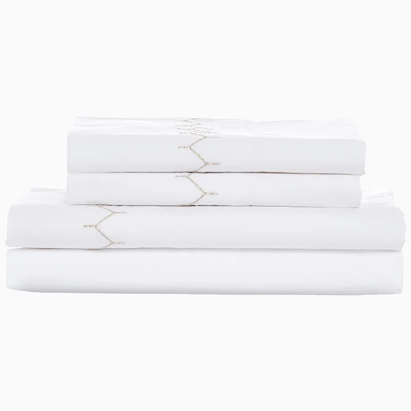 Egyptian cotton duvet covers for a luxurious and soft feelStitched Sand Organic Sheet Set