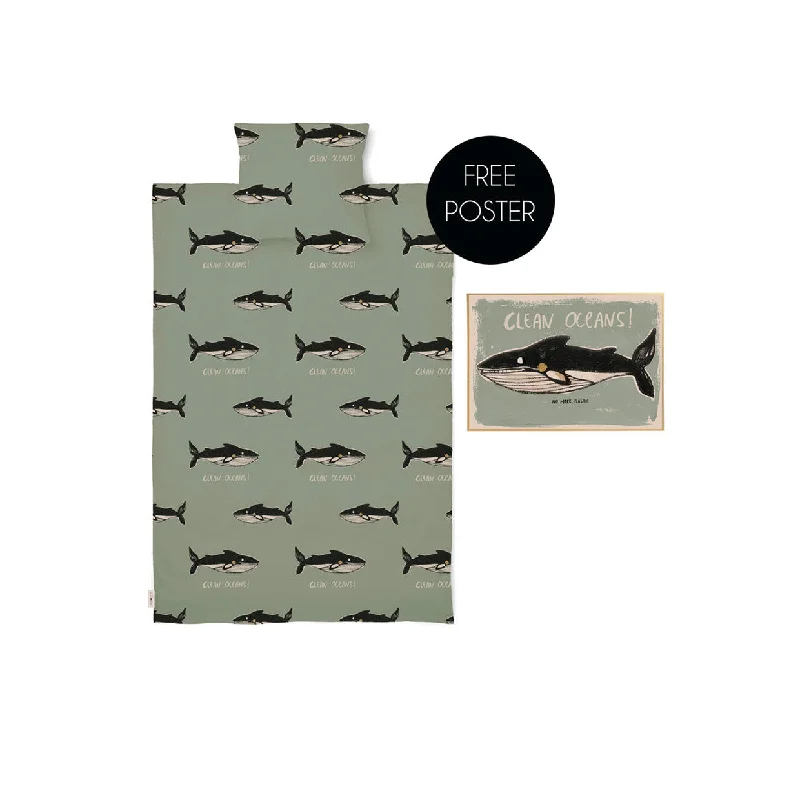 Duvet covers that coordinate with existing bedroom furnitureStudioLoco Duvet Cover Organic Cotton Percale Whale
