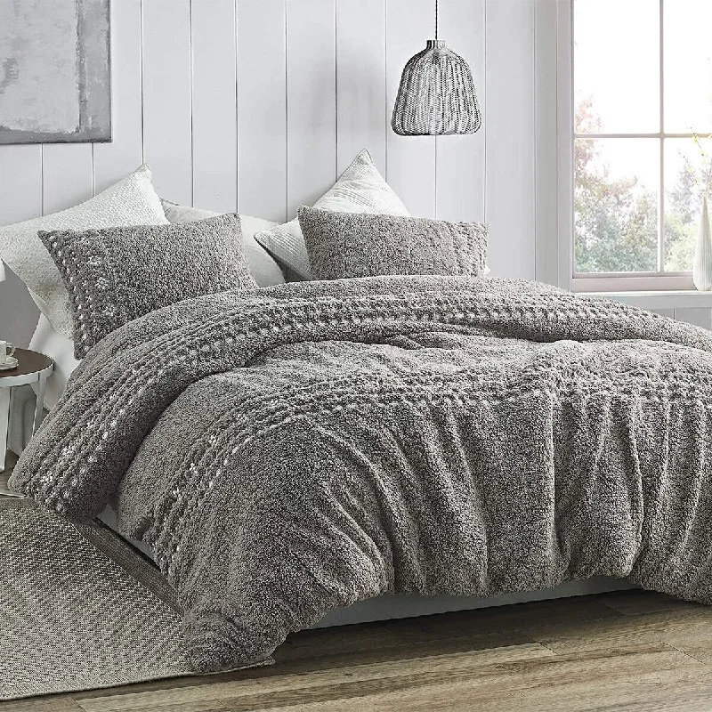 Cotton - filled comforters for a breathable and natural sleep experienceTeddy Stitch - Coma Inducer® Oversized Comforter Set - Grey Embroidered Cotton - filled comforters for a breathable and natural sleep experienceTeddy Stitch - Coma Inducer® Oversized Comforter Set - Grey Embroidered
