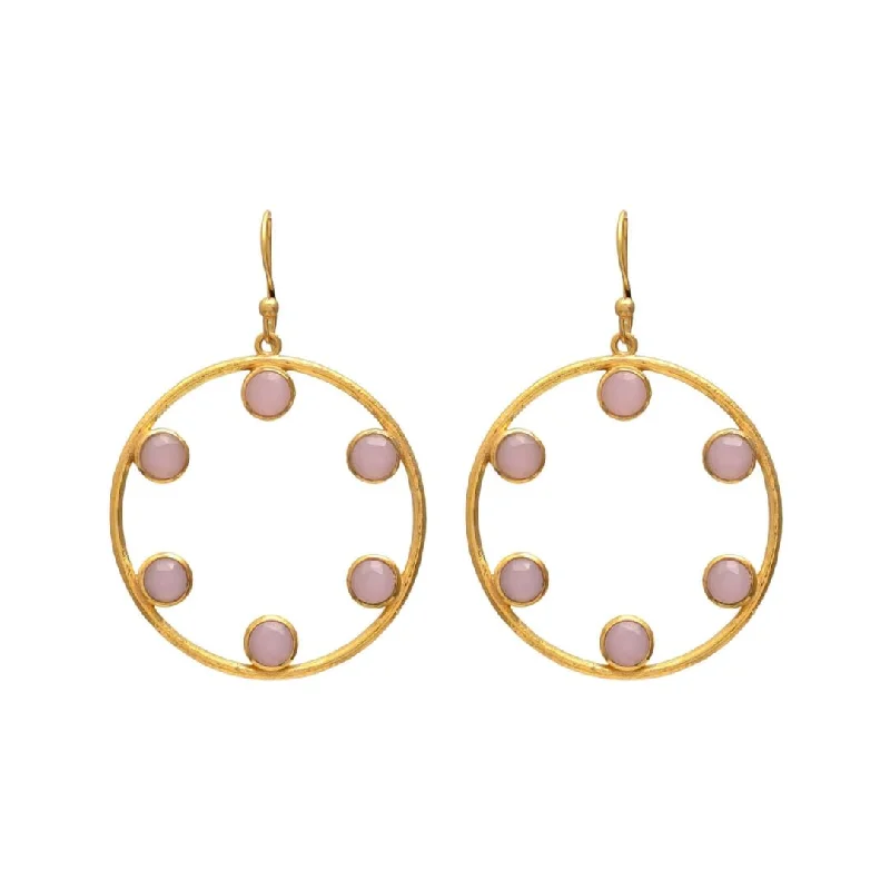 Stain - resistant duvet covers for easy maintenanceThe Gameday Studded Hoop Earrings - Pink