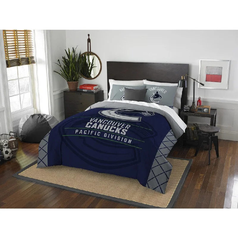 Full - size comforters suitable for full - sized beds in guest rooms or small bedroomsThe Northwest Co NHL Vancouver Canucks Draft Full/Queen 3-piece Comforter Set Full - size comforters suitable for full - sized beds in guest rooms or small bedroomsThe Northwest Co NHL Vancouver Canucks Draft Full/Queen 3-piece Comforter Set