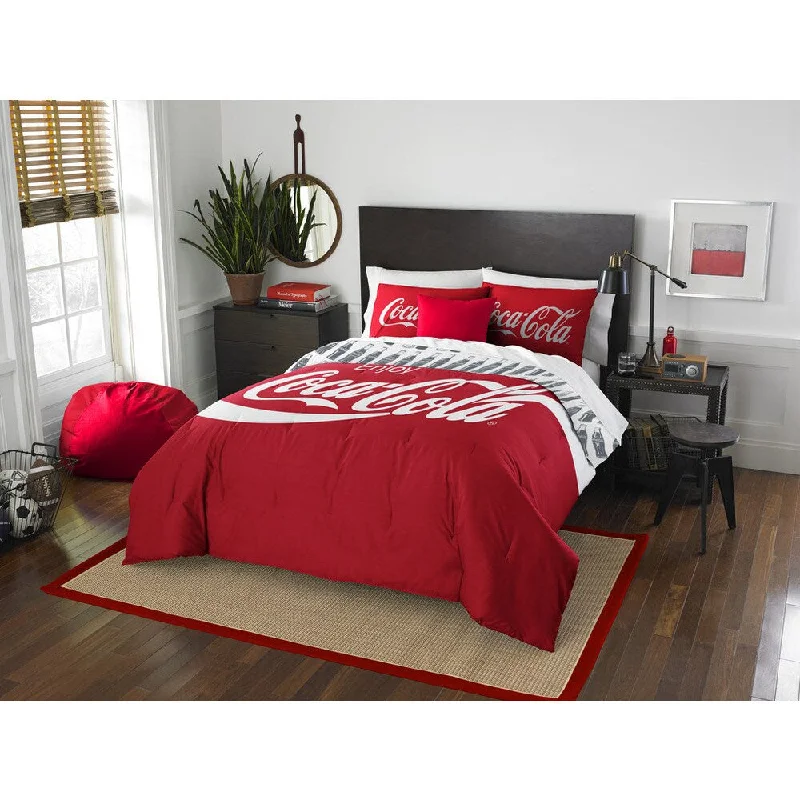 Goose down comforters known for their superior quality and insulationThe Northwest Company Coca-Cola Bottles Twin/ Full 3-piece Comforter Set