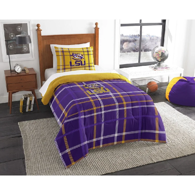 Full - size comforters suitable for full - sized beds in guest rooms or small bedroomsThe Northwest Company COL 835 LSU Twin Comforter Set Full - size comforters suitable for full - sized beds in guest rooms or small bedroomsThe Northwest Company COL 835 LSU Twin Comforter Set