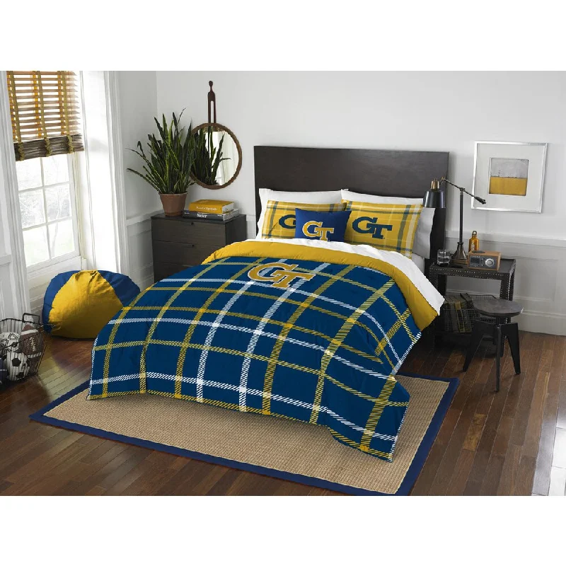 Bamboo - fiber - filled comforters with antibacterial and breathable qualitiesThe Northwest Company COL 836 Georgia Tech Full Comforter Set Bamboo - fiber - filled comforters with antibacterial and breathable qualitiesThe Northwest Company COL 836 Georgia Tech Full Comforter Set