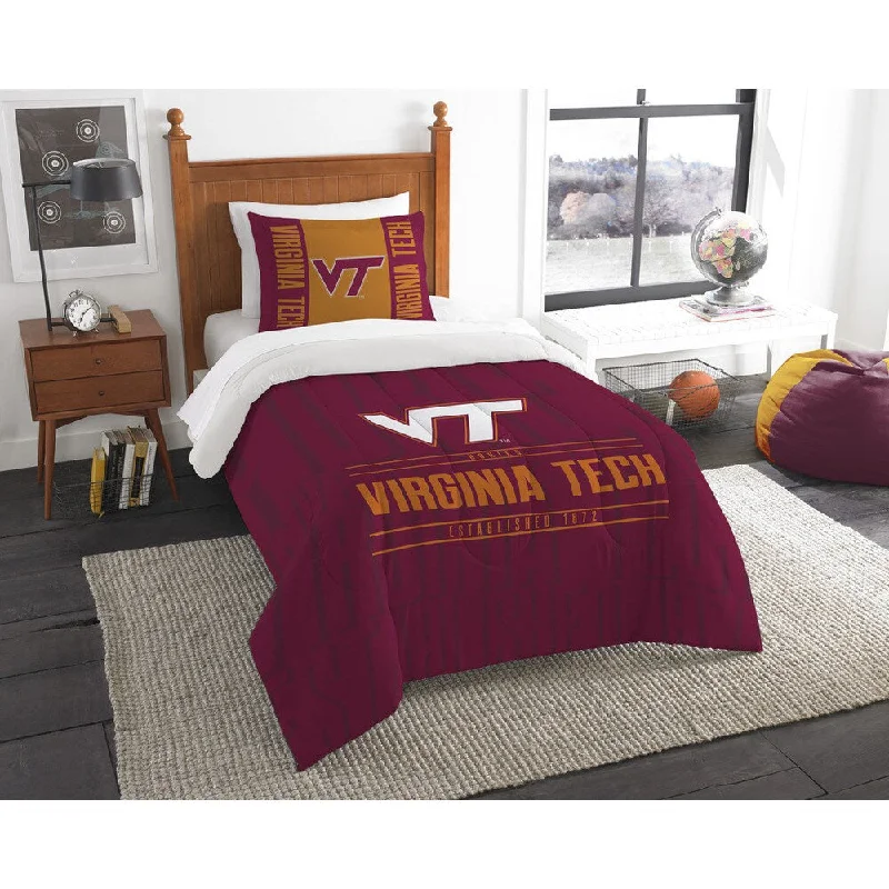 Microfiber - filled comforters that are lightweight and easy to care forThe Northwest Company COL 862 Virginia Tech Modern Take Twin 2-piece Comforter Set Microfiber - filled comforters that are lightweight and easy to care forThe Northwest Company COL 862 Virginia Tech Modern Take Twin 2-piece Comforter Set