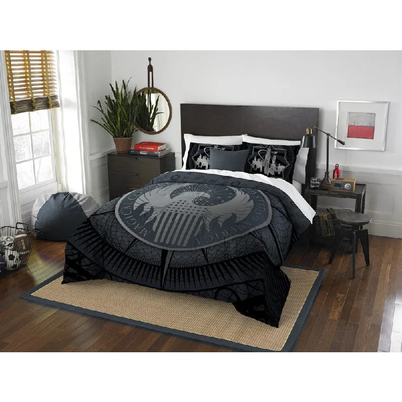 Microfiber - filled comforters that are lightweight and easy to care forThe Northwest Company ENT 849 Fantastic Beasts Cardinal Rule Full/Queen 3-piece Comforter Set Microfiber - filled comforters that are lightweight and easy to care forThe Northwest Company ENT 849 Fantastic Beasts Cardinal Rule Full/Queen 3-piece Comforter Set