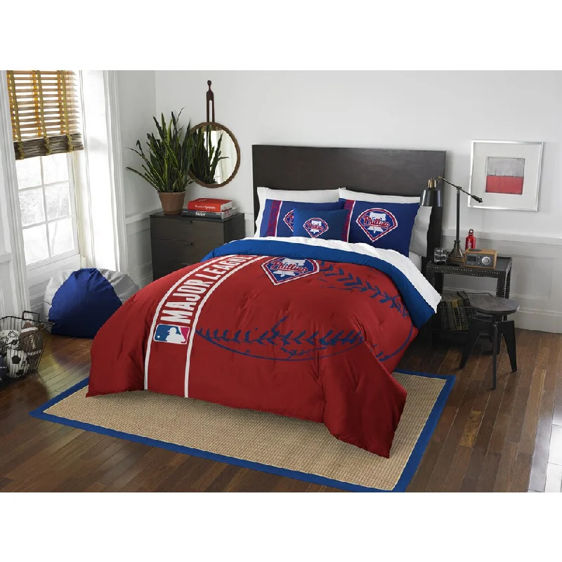 Goose down comforters known for their superior quality and insulationThe Northwest Company MLB Philadelphia Phillies Full 3-piece Comforter Set Goose down comforters known for their superior quality and insulationThe Northwest Company MLB Philadelphia Phillies Full 3-piece Comforter Set