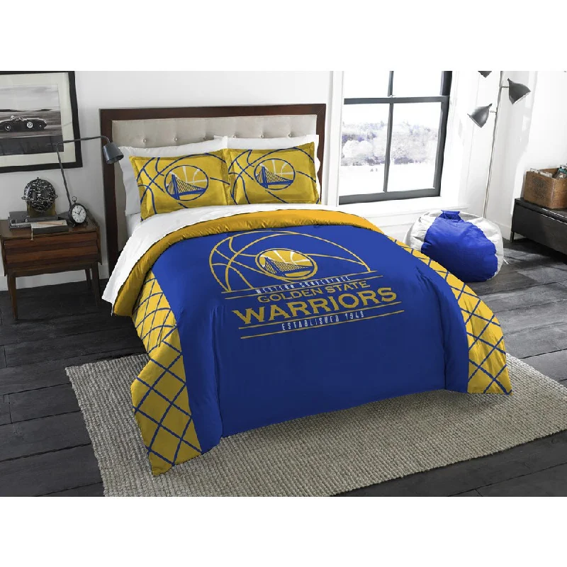 King - size comforters to fit large king - sized beds perfectlyThe Northwest Company NBA Golden State Warriors Multicolored Full/Queen 3-piece Comforter Set King - size comforters to fit large king - sized beds perfectlyThe Northwest Company NBA Golden State Warriors Multicolored Full/Queen 3-piece Comforter Set