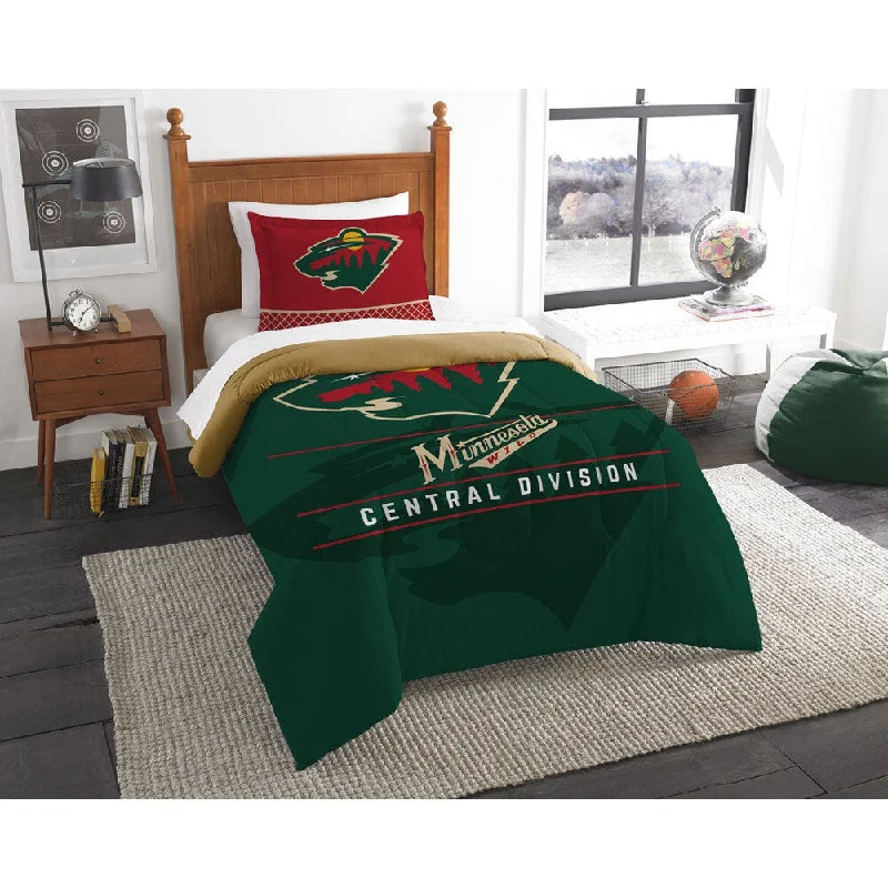 Duck down comforters with a softer feel and good warmth retentionThe Northwest Company NHL Wild Draft Green Twin 2-piece Comforter Set Duck down comforters with a softer feel and good warmth retentionThe Northwest Company NHL Wild Draft Green Twin 2-piece Comforter Set