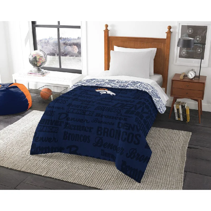 Latex - filled comforters with a bouncy texture and good supportThe Northwest Company Official NFL Denver Broncos Anthem Twin Comforter Latex - filled comforters with a bouncy texture and good supportThe Northwest Company Official NFL Denver Broncos Anthem Twin Comforter