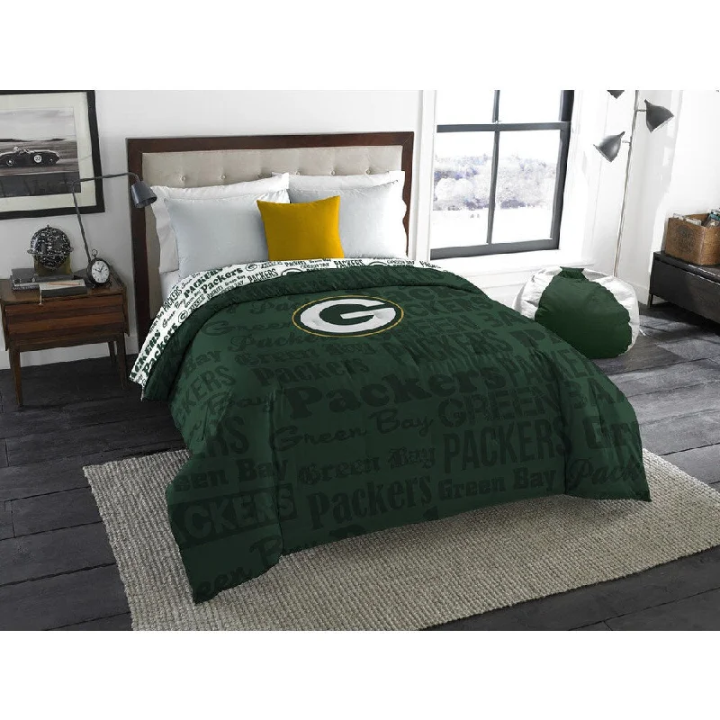 Synthetic - filled comforters like polyester for affordability and hypoallergenic propertiesThe Northwest Company Official NFL Green Bay Packers Anthem Full Comforter Synthetic - filled comforters like polyester for affordability and hypoallergenic propertiesThe Northwest Company Official NFL Green Bay Packers Anthem Full Comforter