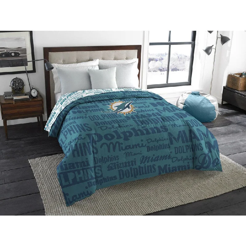 Bamboo - fiber - filled comforters with antibacterial and breathable qualitiesThe Northwest Company Official NFL Miami Dolphins Anthem Full Comforter Bamboo - fiber - filled comforters with antibacterial and breathable qualitiesThe Northwest Company Official NFL Miami Dolphins Anthem Full Comforter