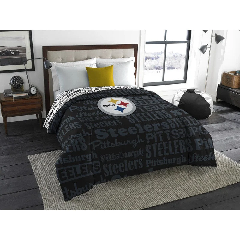 Silk - filled comforters for a luxurious and smooth touchThe Northwest Company Official NFL Pittsburgh Steelers Anthem Full Comforter Silk - filled comforters for a luxurious and smooth touchThe Northwest Company Official NFL Pittsburgh Steelers Anthem Full Comforter