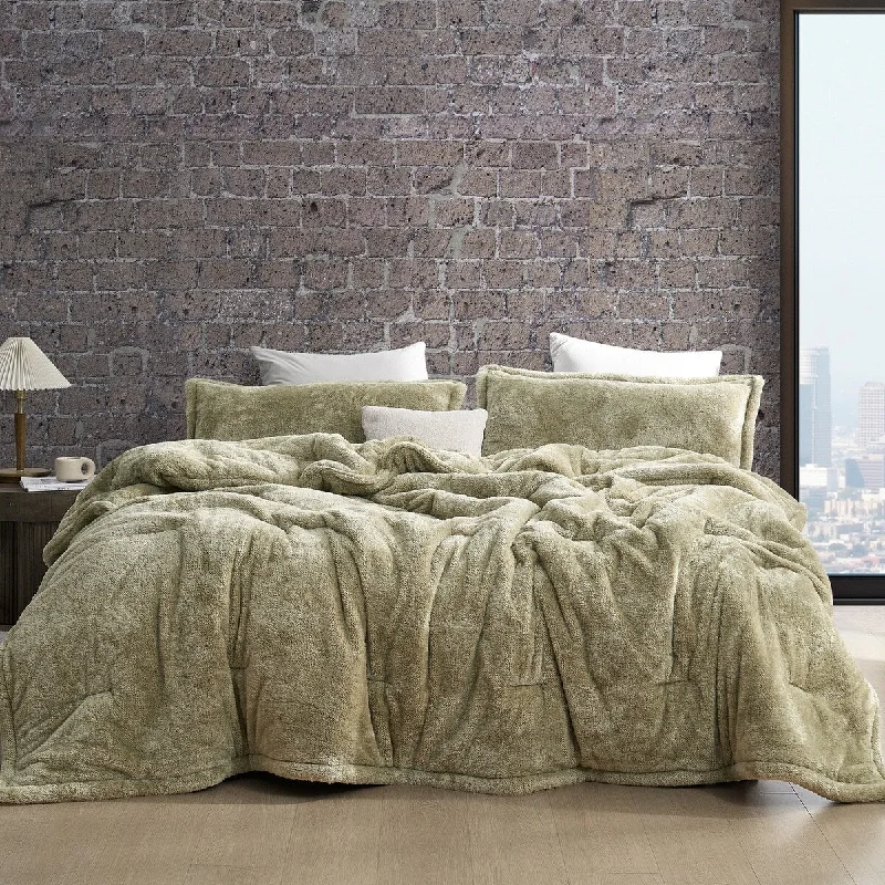 Synthetic - filled comforters like polyester for affordability and hypoallergenic propertiesThe Original Plush - Coma Inducer® Oversized Comforter - Mossy Gray Synthetic - filled comforters like polyester for affordability and hypoallergenic propertiesThe Original Plush - Coma Inducer® Oversized Comforter - Mossy Gray