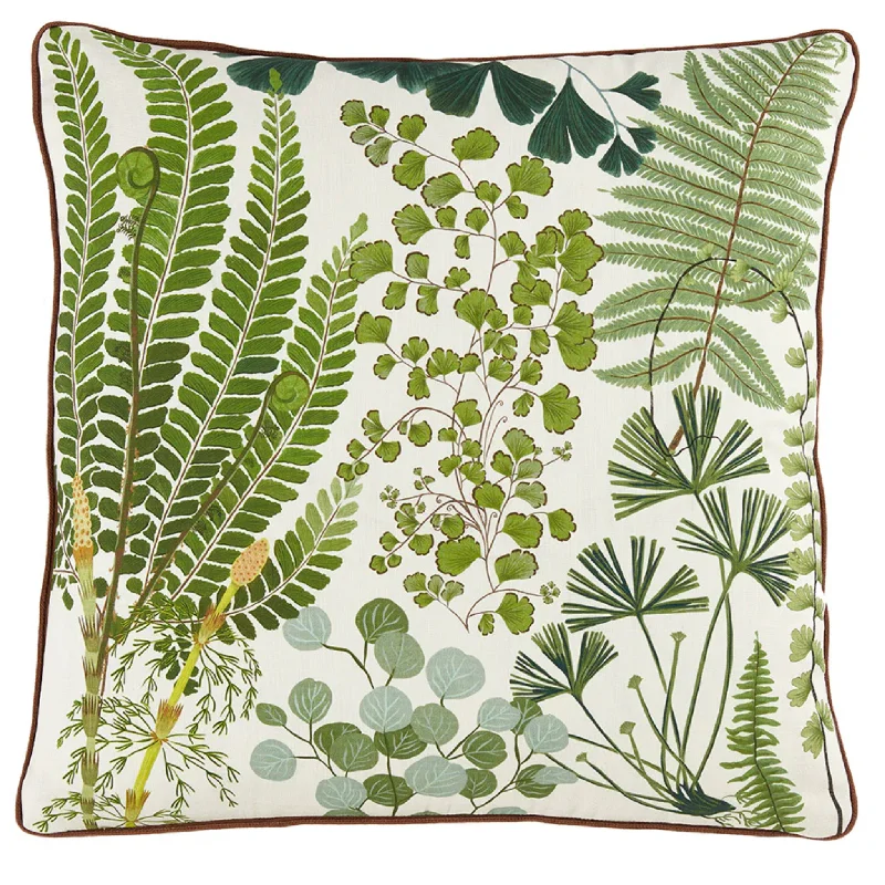 Silk blankets with a smooth and elegant touchTheo Moss With Cognac Cording Decorative Throw Pillow