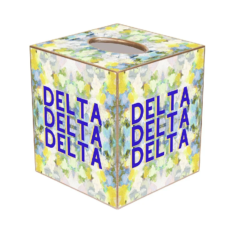 Ombre - colored duvet covers with a gradient effect for a trendy and unique styleTri Delt Tissue Box Cover