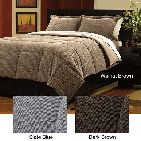 Latex - filled comforters with a bouncy texture and good supportUrban Plush Down Alternative 3-piece Comforter Set Latex - filled comforters with a bouncy texture and good supportUrban Plush Down Alternative 3-piece Comforter Set