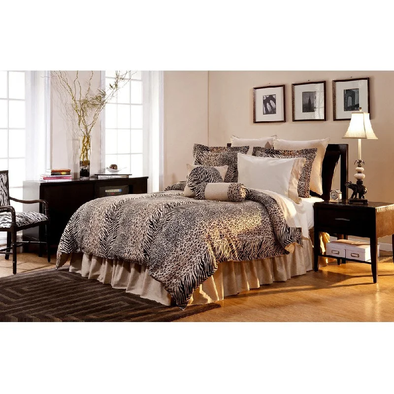 Microfiber - filled comforters that are lightweight and easy to care forUrban Safari California King-size 8-piece Comforter Set