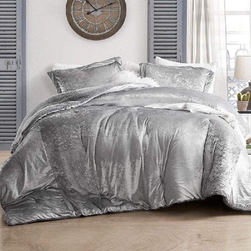 Cotton - filled comforters for a breathable and natural sleep experienceVelvet Crush - Coma Inducer® Oversized Comforter Set - Champagne Alloy Cotton - filled comforters for a breathable and natural sleep experienceVelvet Crush - Coma Inducer® Oversized Comforter Set - Champagne Alloy