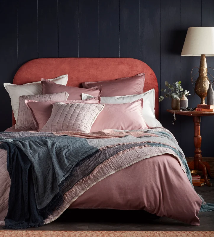 Mid - priced duvet covers with a good balance of quality and costVintage Rose Super Soft 100% Cotton Duvet Cover