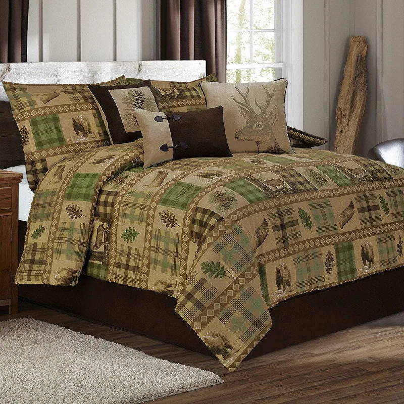Duck down comforters with a softer feel and good warmth retentionWoodland 7-piece Comforter Set Duck down comforters with a softer feel and good warmth retentionWoodland 7-piece Comforter Set